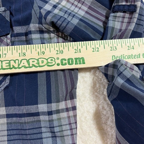 International Concepts Shirt Men's Medium Blue Pearl Snap Button Up - Picture 6 of 8